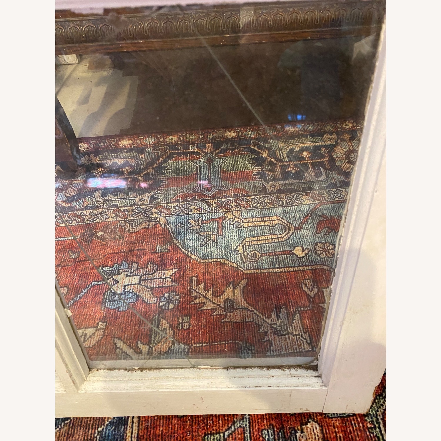 Set Antique Picture Frame Cabinet Windows Chic - image-7