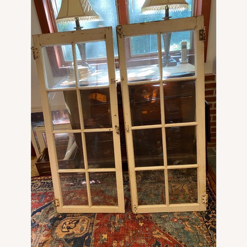 Used Set Antique Picture Frame Cabinet Windows Chic for sale on AptDeco