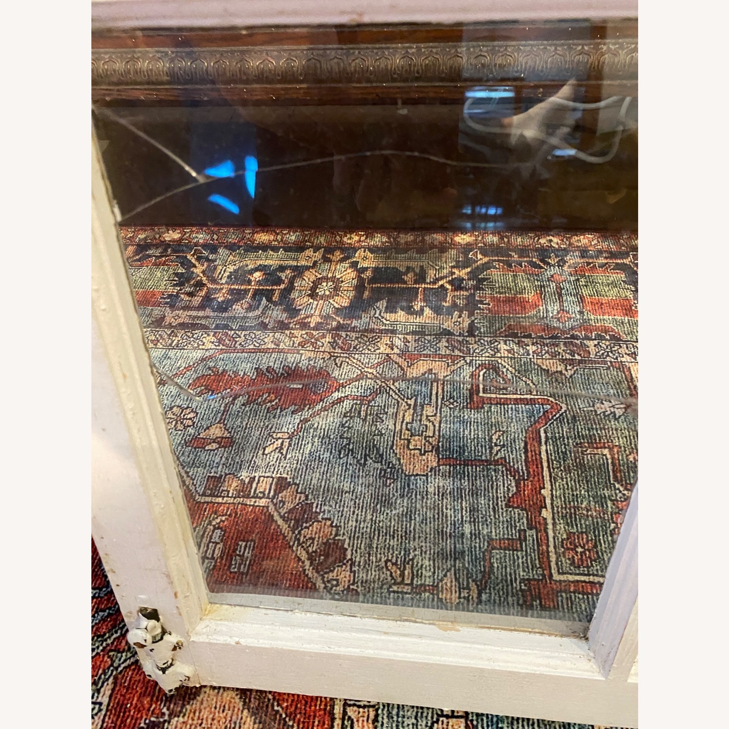 Set Antique Picture Frame Cabinet Windows Chic - image-6