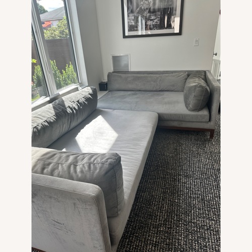 Used Interior Define Jasper Light Grey Chaise  for sale on AptDeco