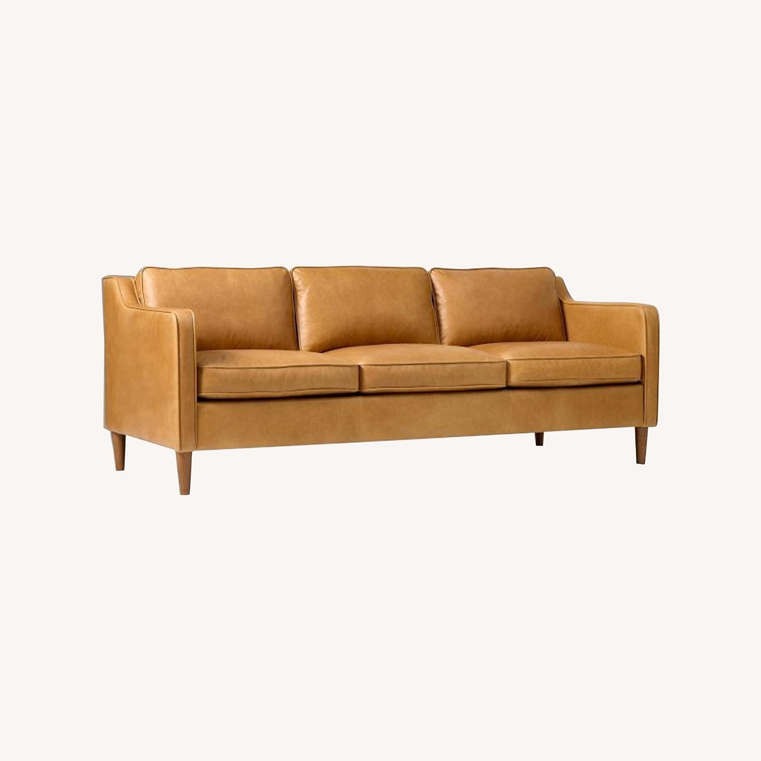 West Elm Hamilton 81" Sofa, Charme Leather - image-0