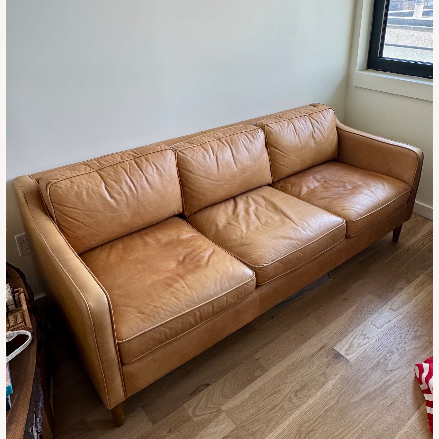West Elm Hamilton 81" Sofa, Charme Leather - image-1