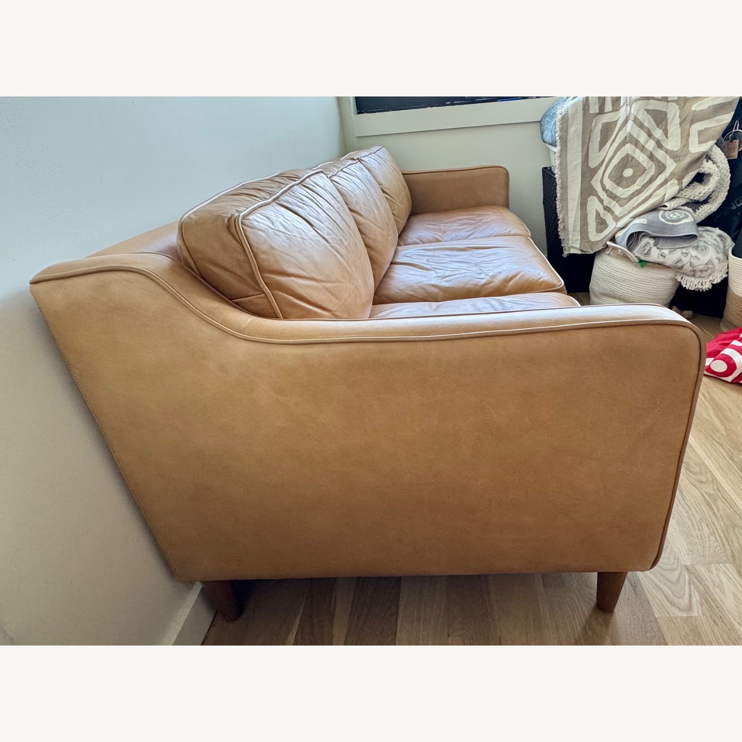 West Elm Hamilton 81" Sofa, Charme Leather - image-2