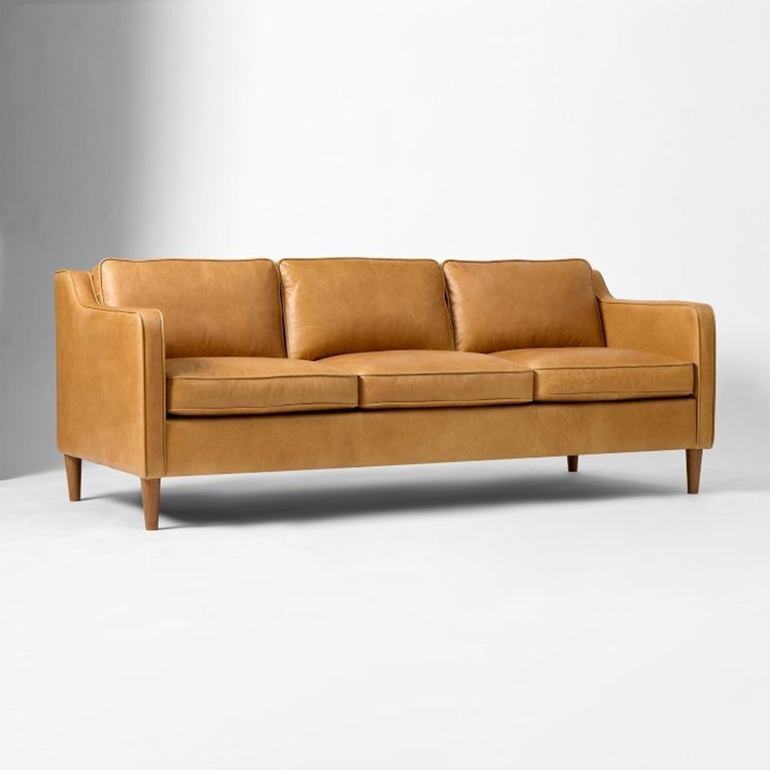 West Elm Hamilton 81" Sofa, Charme Leather - image-3
