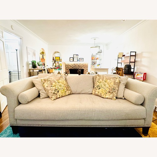 Used Raymour & Flanigan Light Gray Sofa for sale on AptDeco