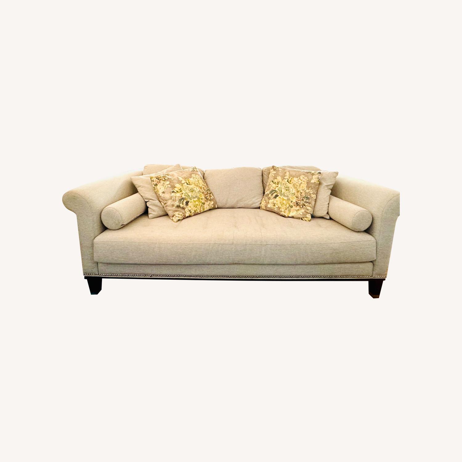 Raymour & Flanigan Light Gray Sofa - image-0