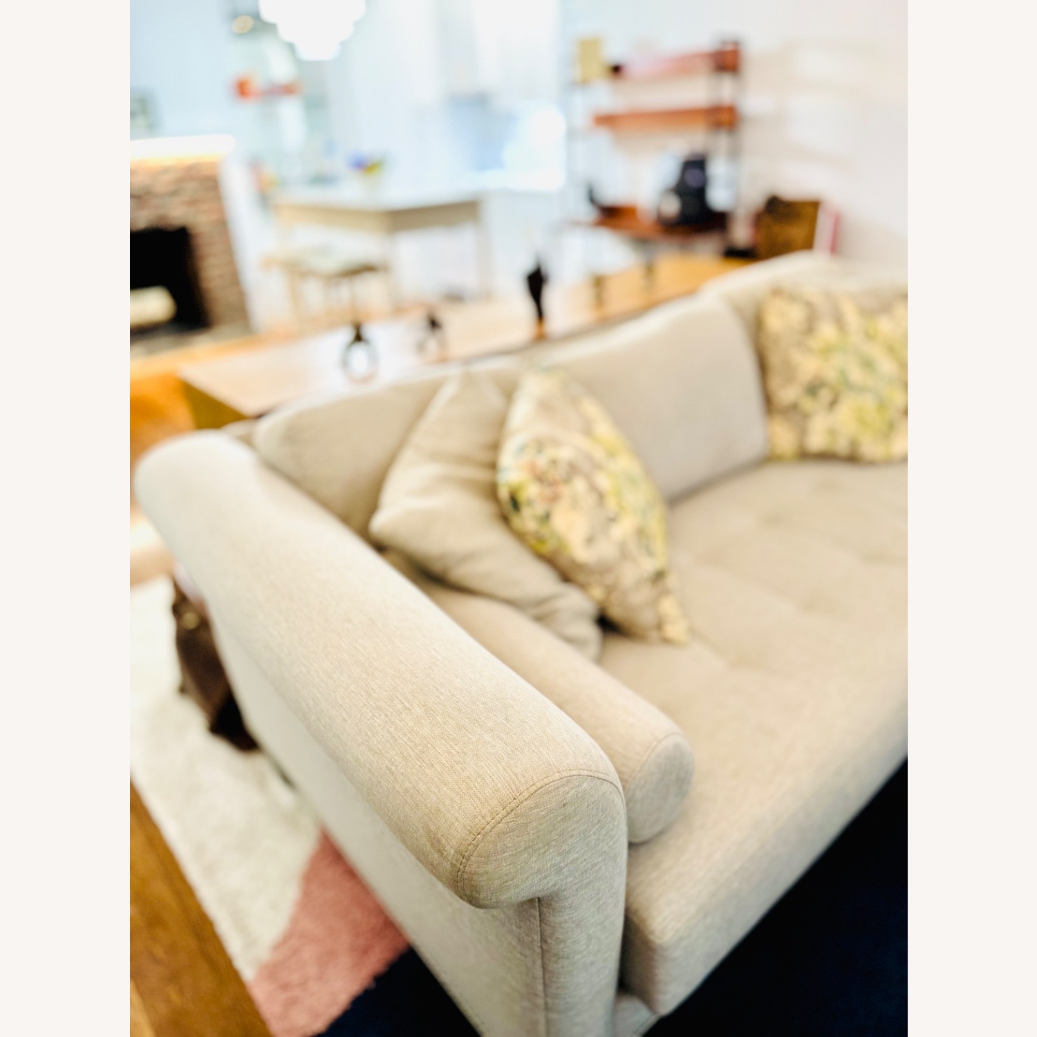 Raymour & Flanigan Light Gray Sofa - image-19