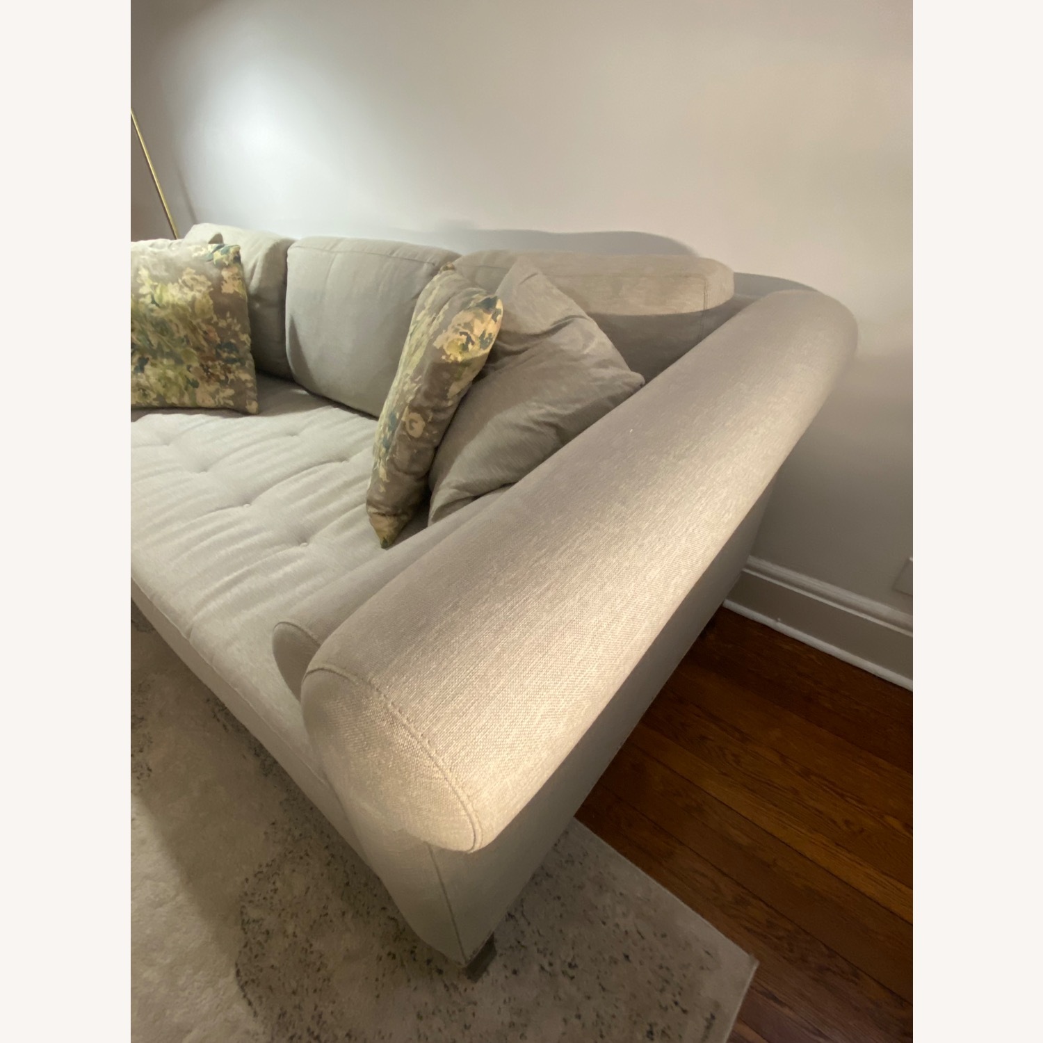 Raymour & Flanigan Light Gray Sofa - image-13
