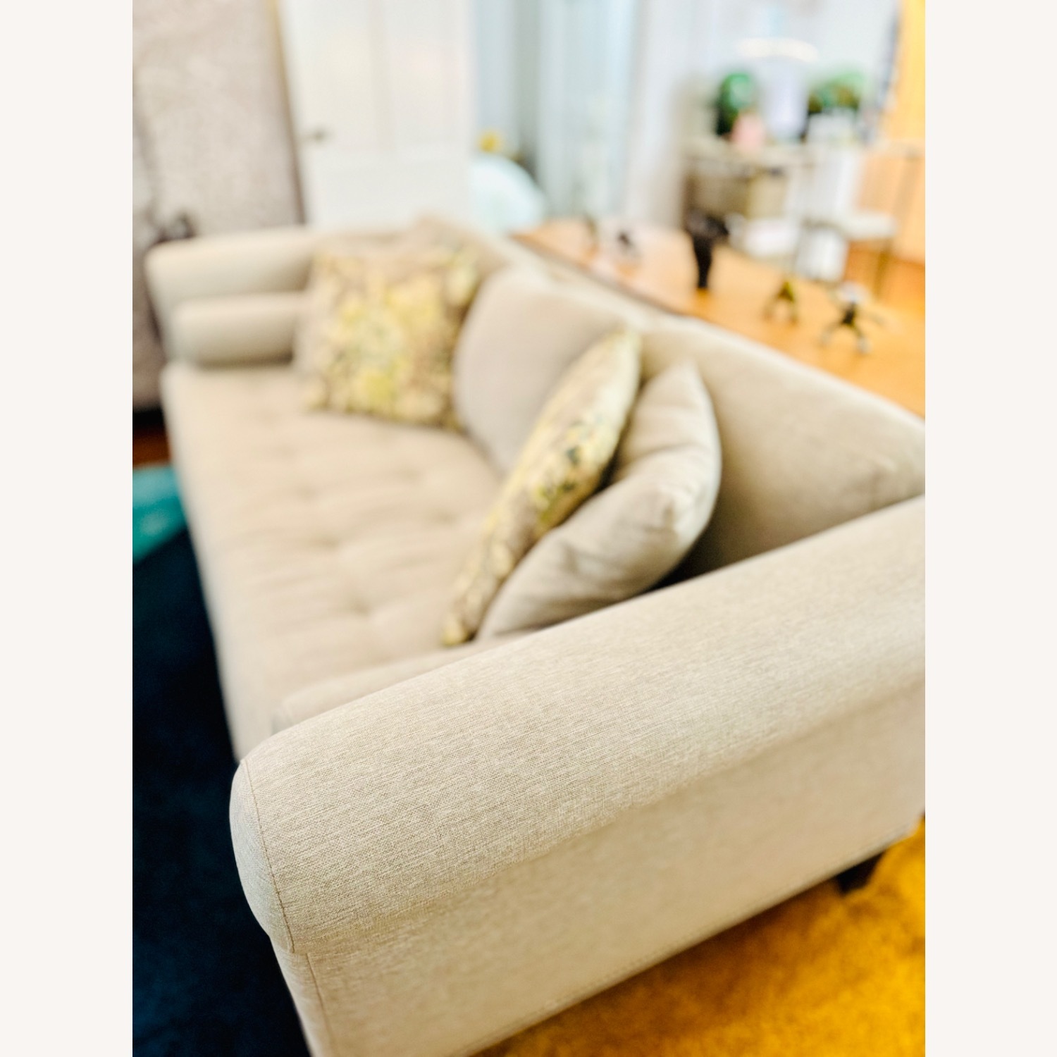 Raymour & Flanigan Light Gray Sofa - image-7
