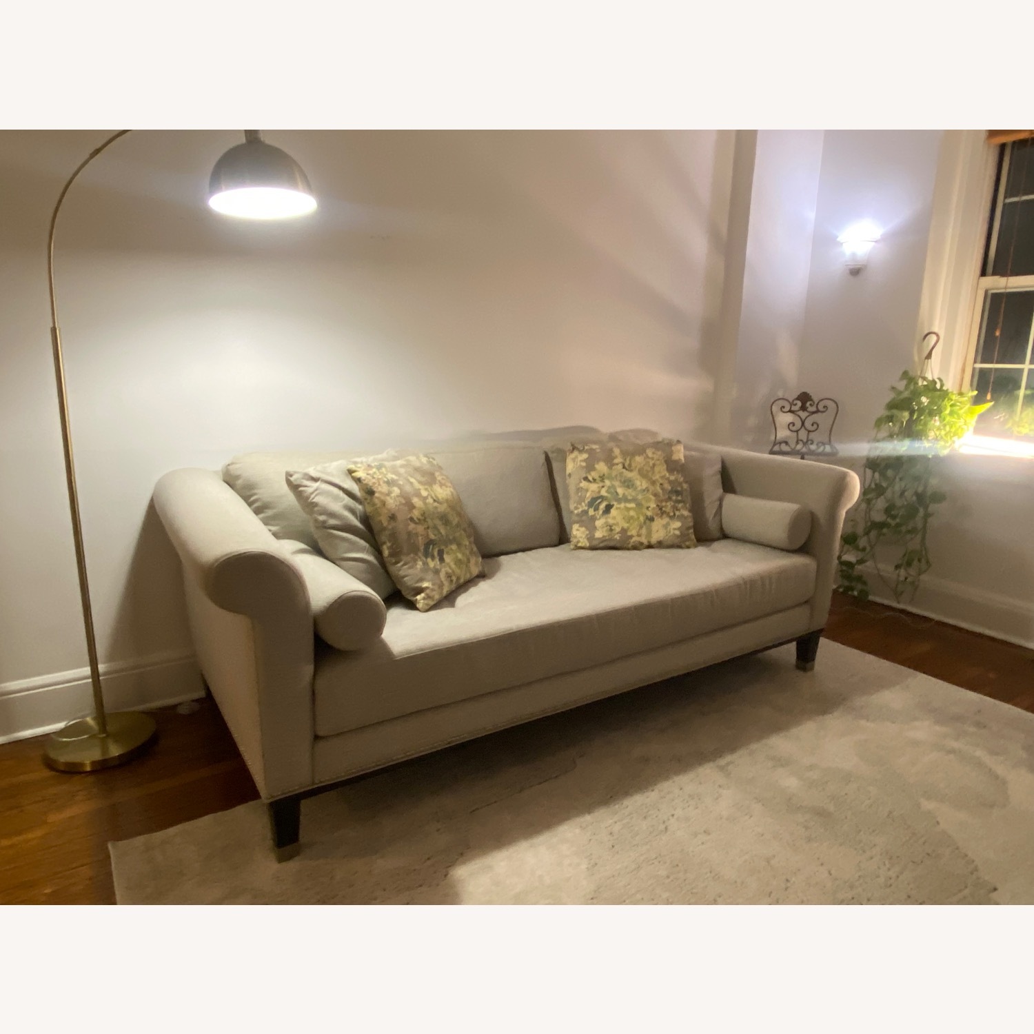 Raymour & Flanigan Light Gray Sofa - image-10