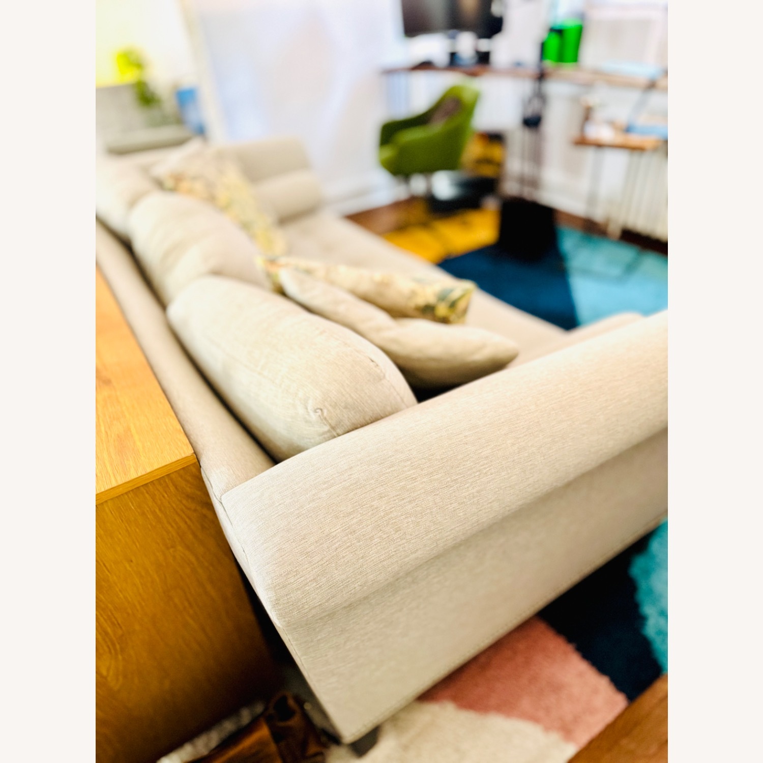 Raymour & Flanigan Light Gray Sofa - image-20