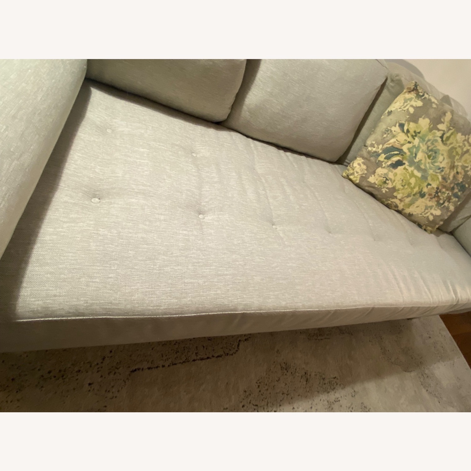 Raymour & Flanigan Light Gray Sofa - image-15