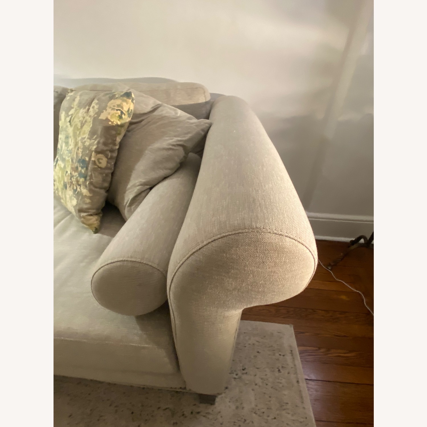 Raymour & Flanigan Light Gray Sofa - image-11