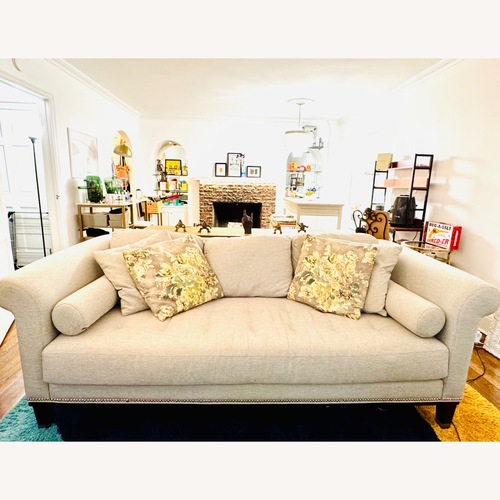 Used Raymour & Flanigan Light Gray Sofa for sale on AptDeco