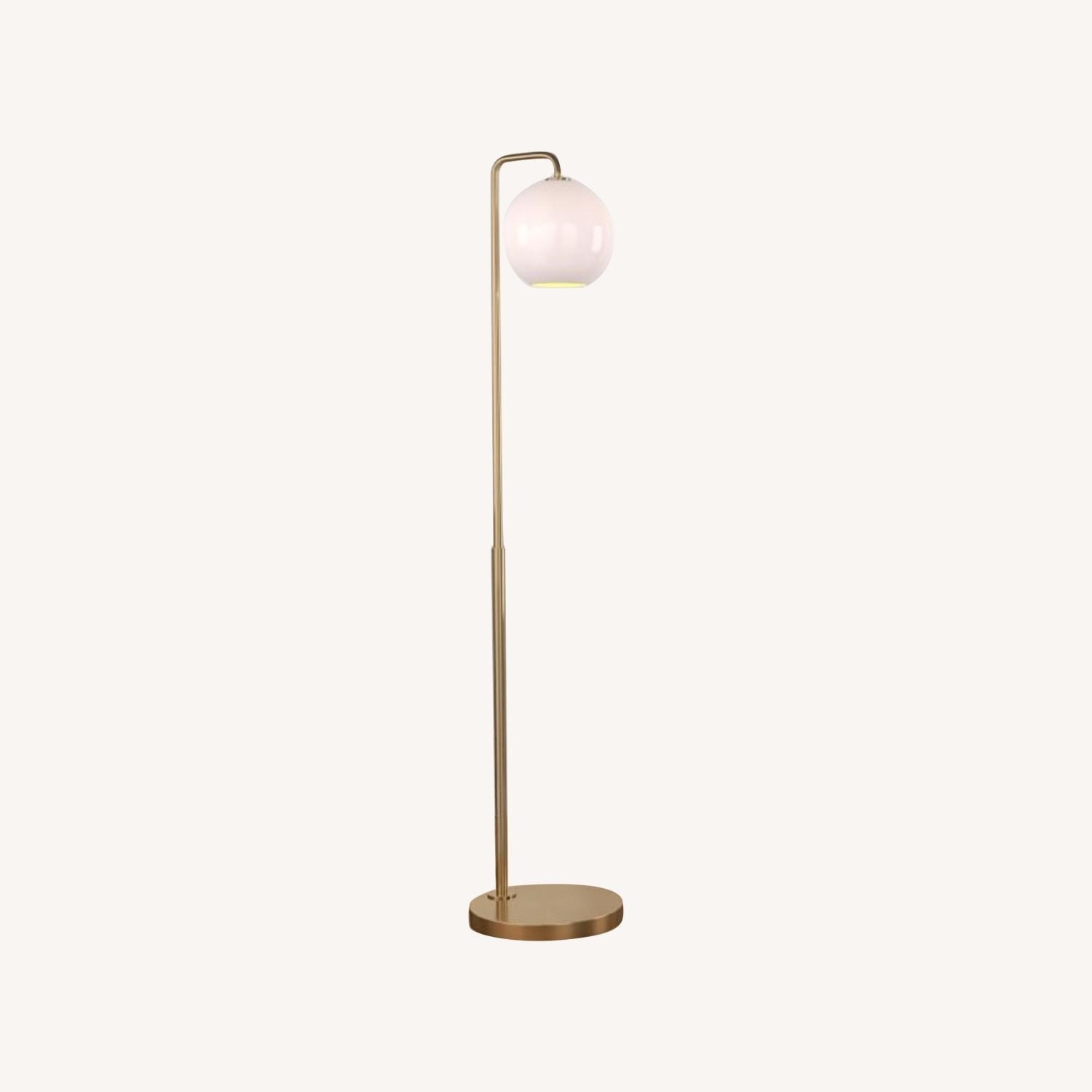 West Elm Brass Floor Lamp - image-0