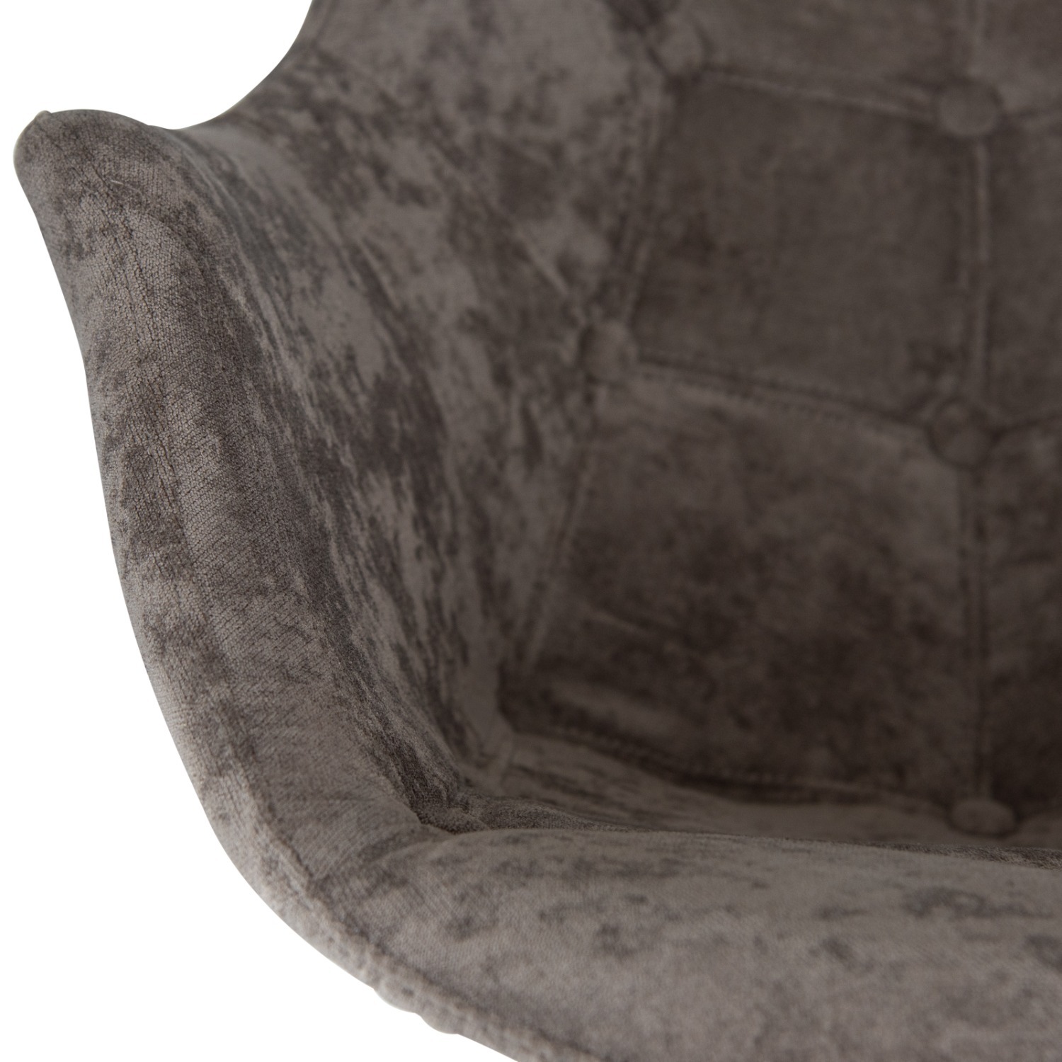 LeisureMod Willow Dark Brown Velvet Rocking Chair - image-5