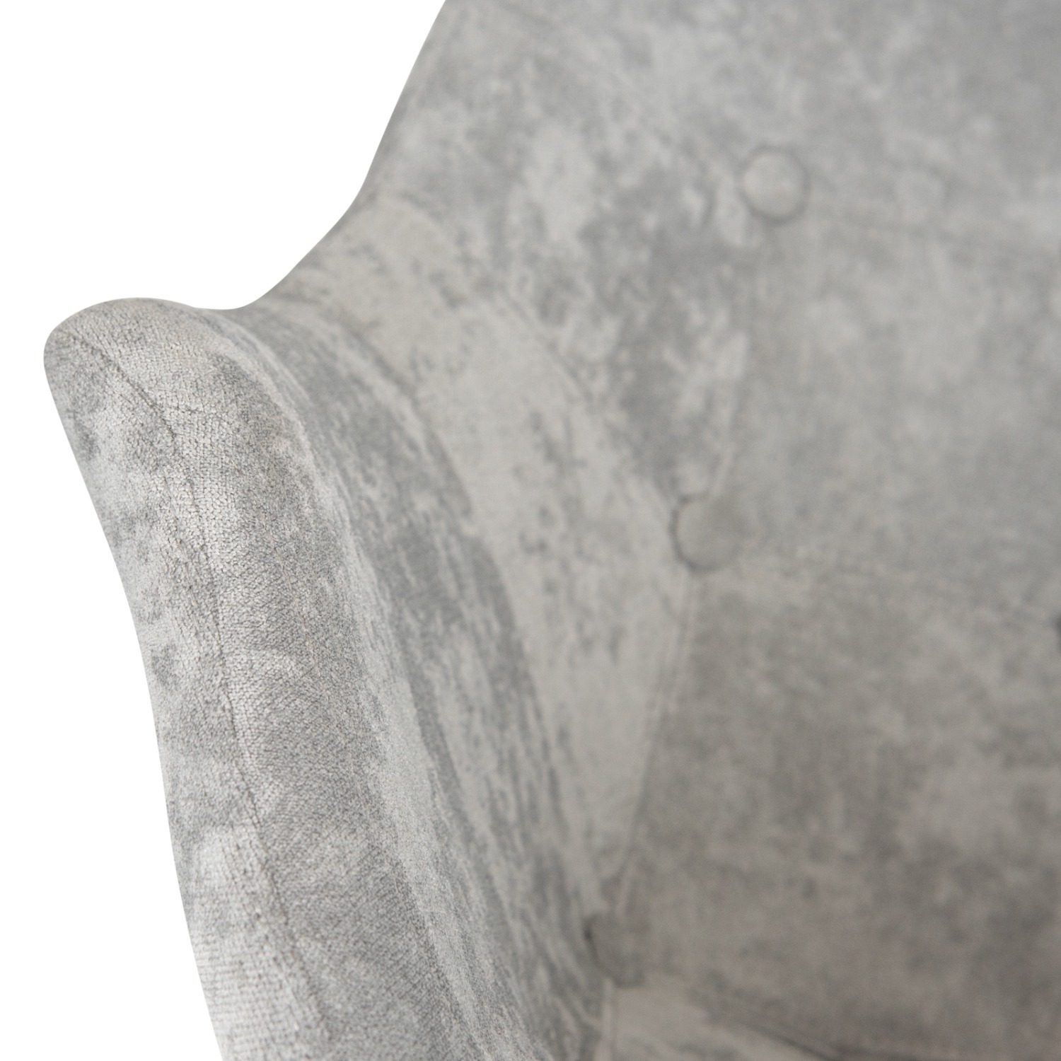 LeisureMod Willow Silver Velvet Rocking Chair - image-5