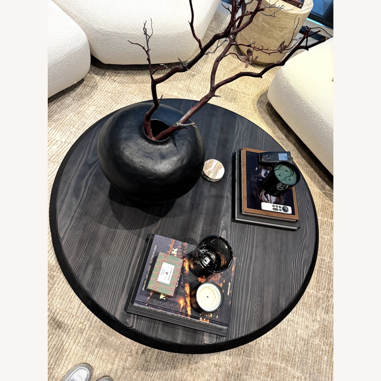 RH Leon Round Coffee Table - image-1