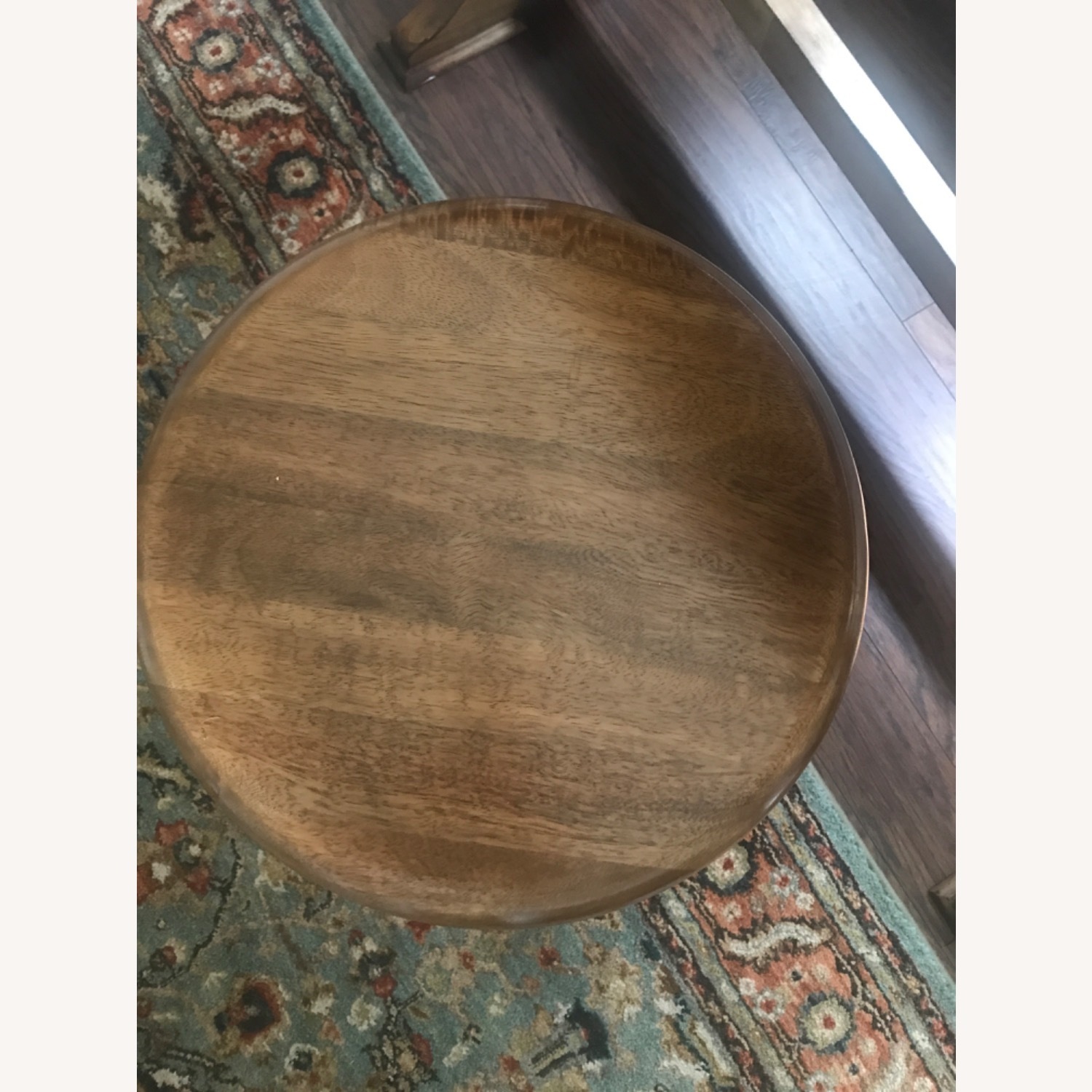 Solid Wood Industrial Style Stool - image-3