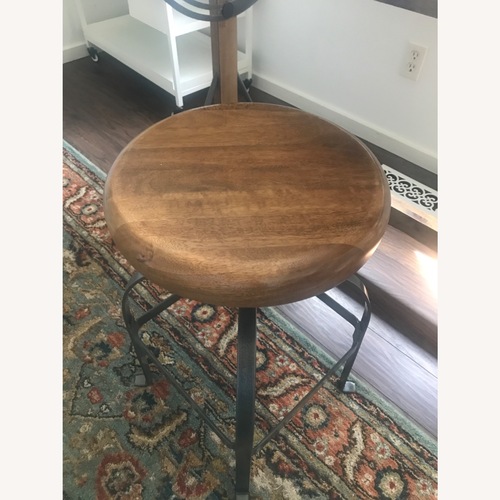 Used Solid Wood Industrial Style Stool for sale on AptDeco