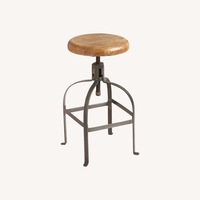 Solid Wood Industrial Style Stool