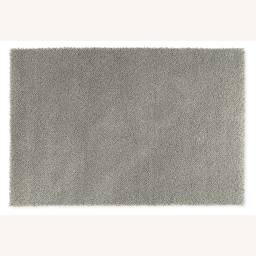 Used Room & Board Grey High Shag Wool Area Rug for sale on AptDeco