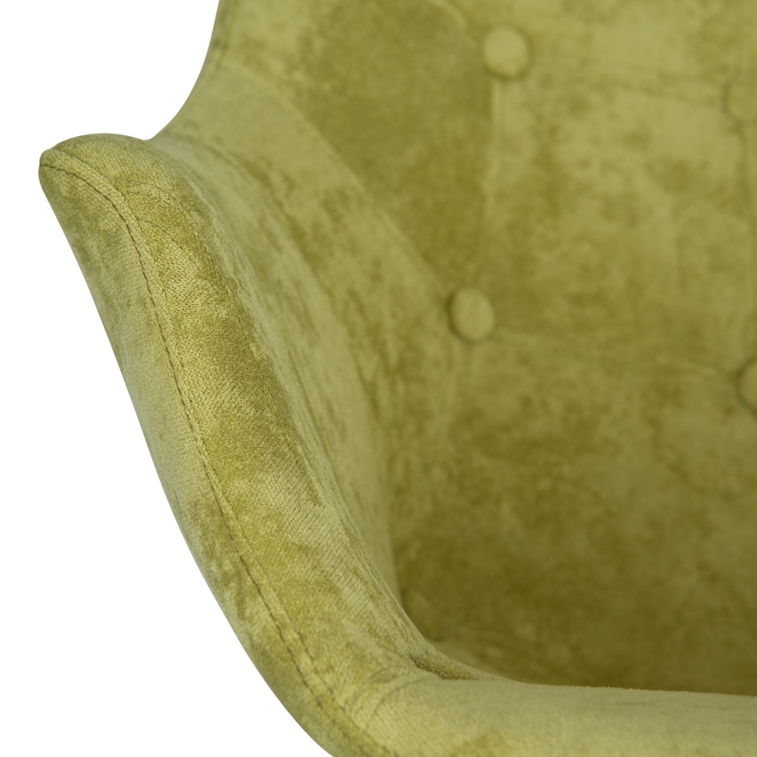 LeisureMod Willow Light Green Velvet Rocking Chair - image-6