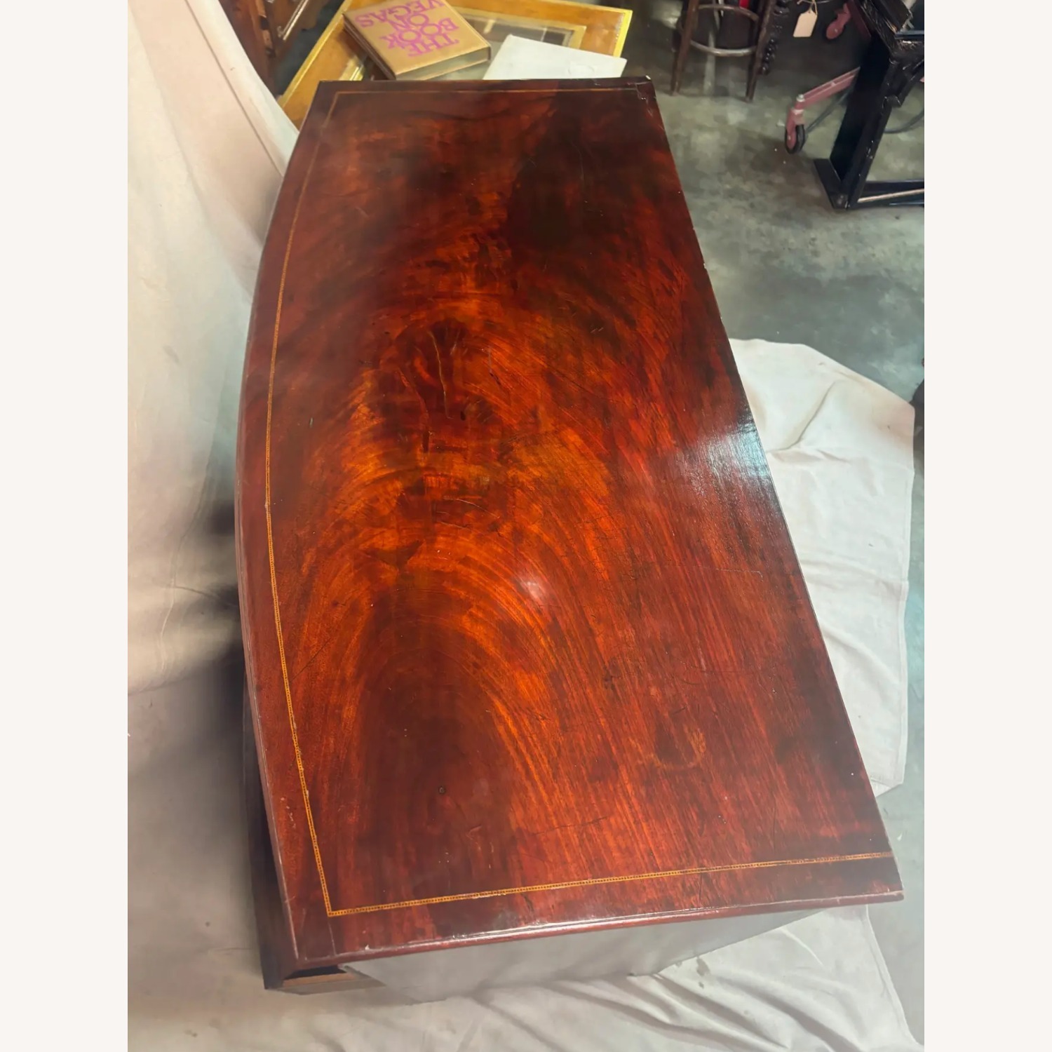 Georgian Bow Chested Chest of Drawers - image-2