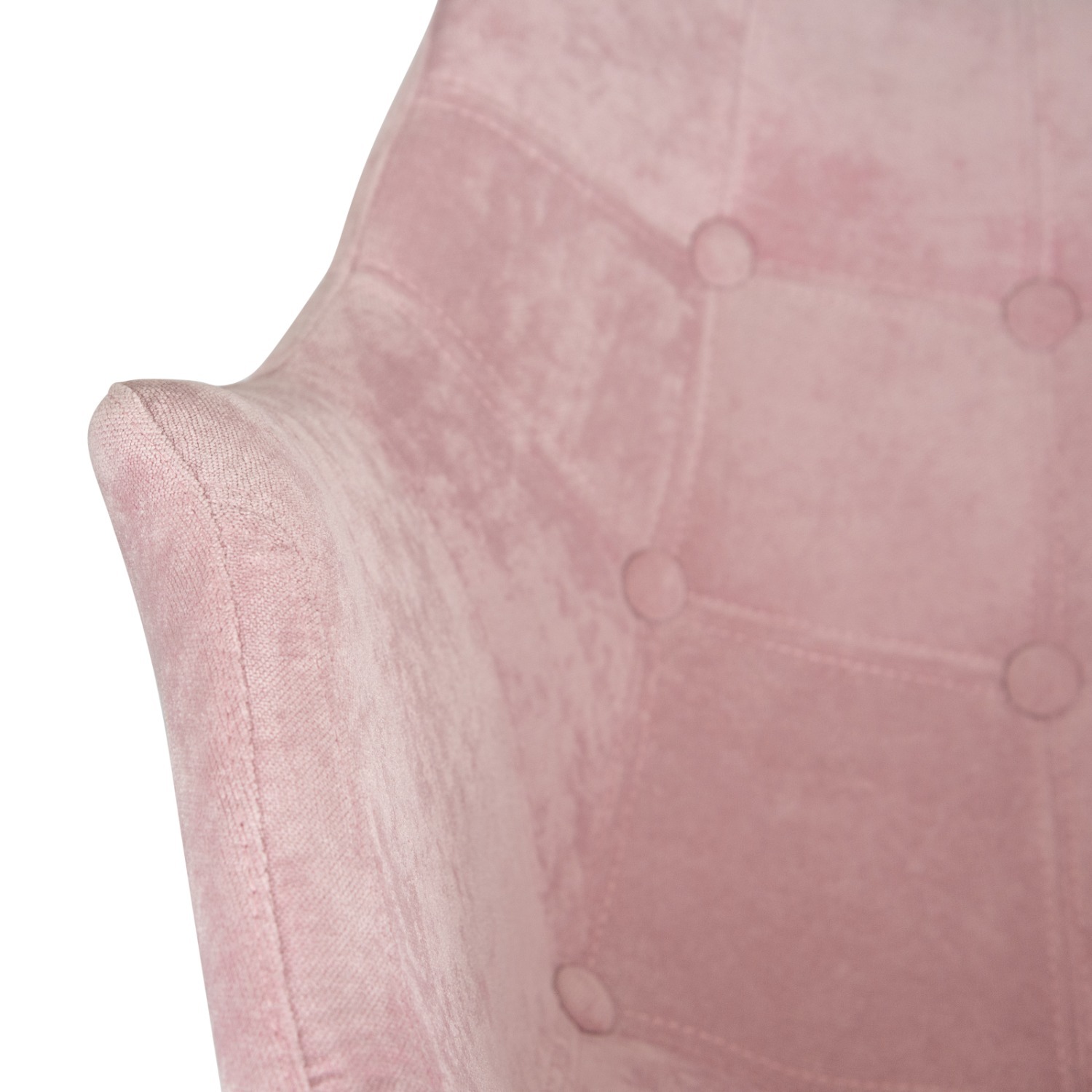 LeisureMod Willow Pink Velvet Rocking Chair - image-6