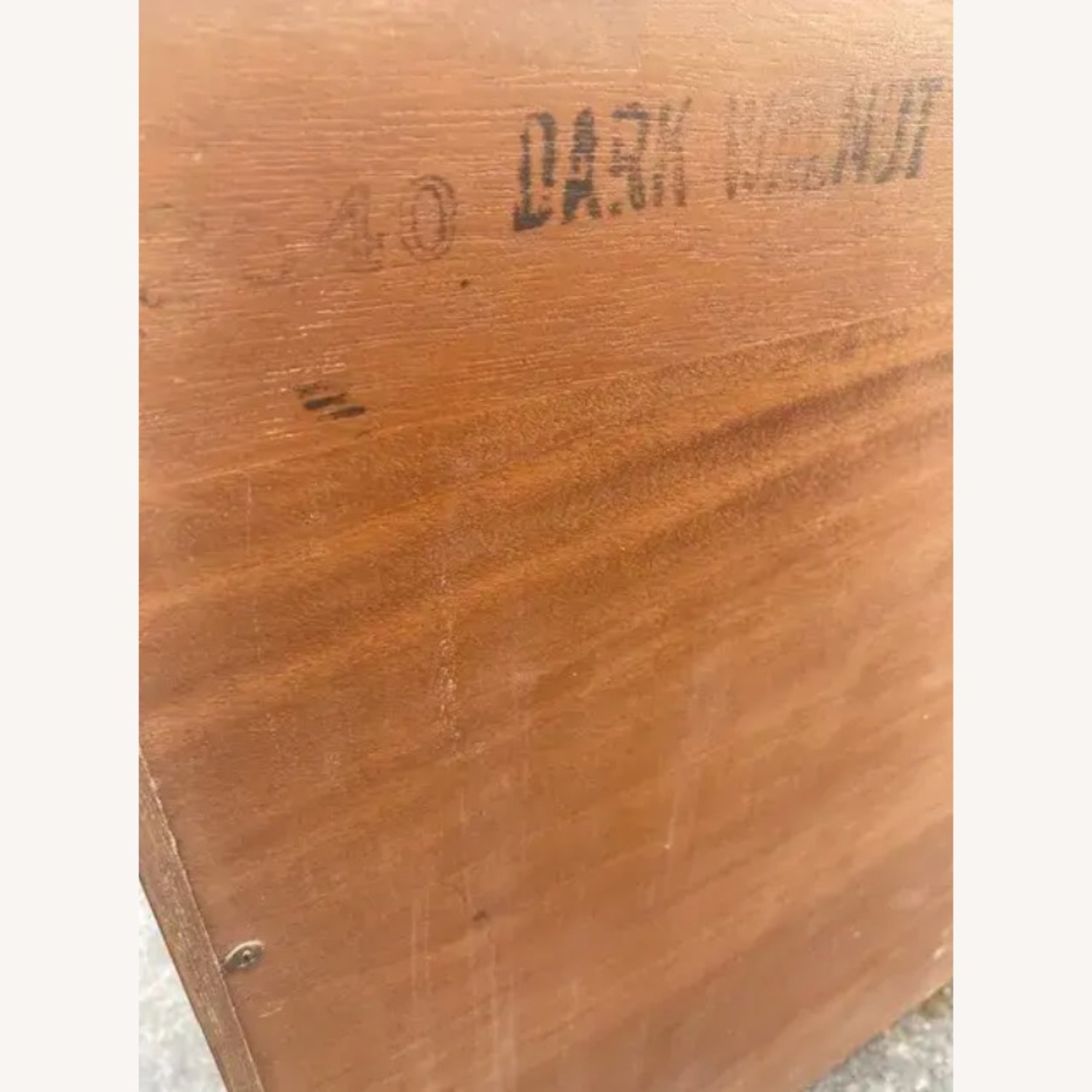 1950s Mid Century Rway Walnut and Brass Dresser - image-5