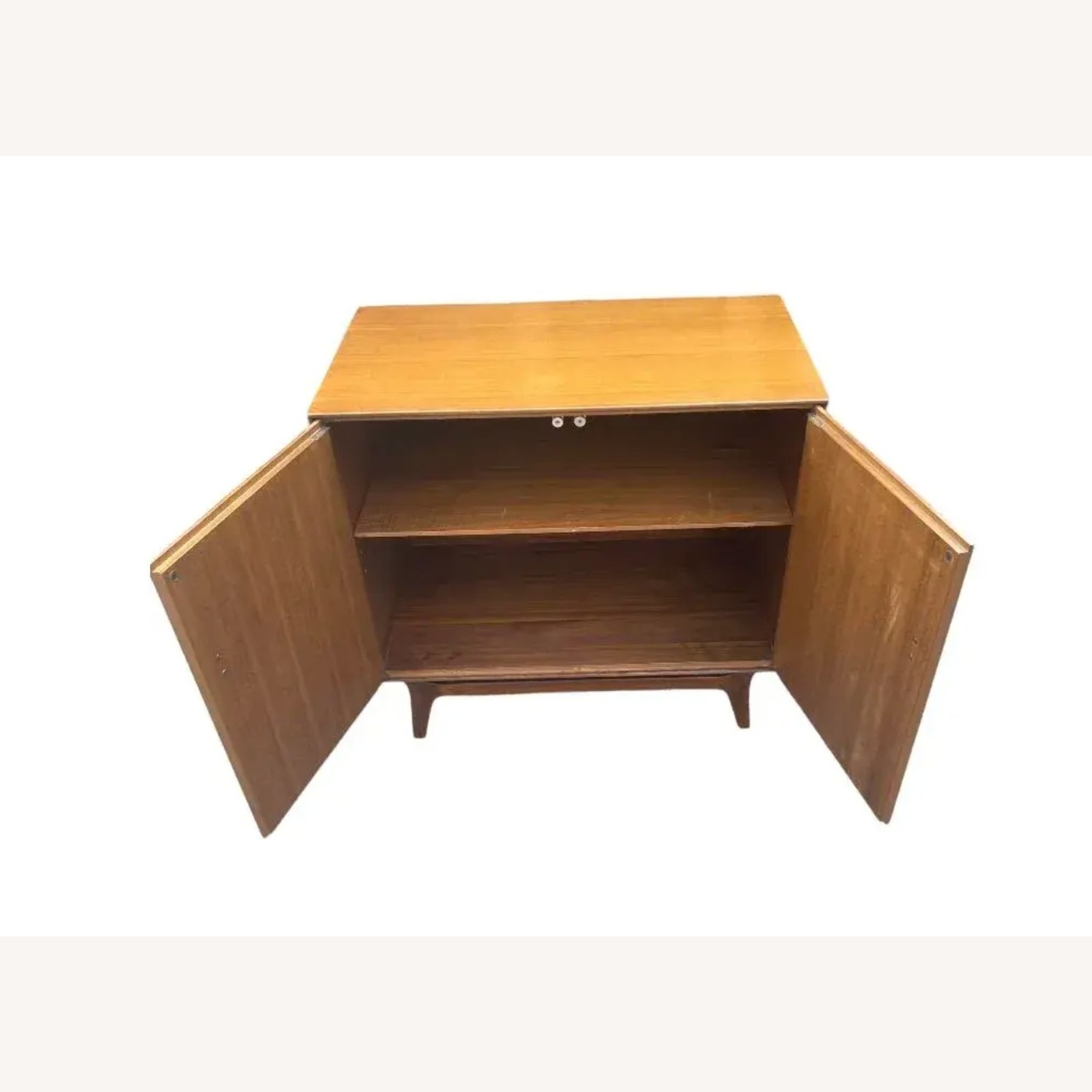 1950s Mid Century Rway Walnut and Brass Dresser - image-1
