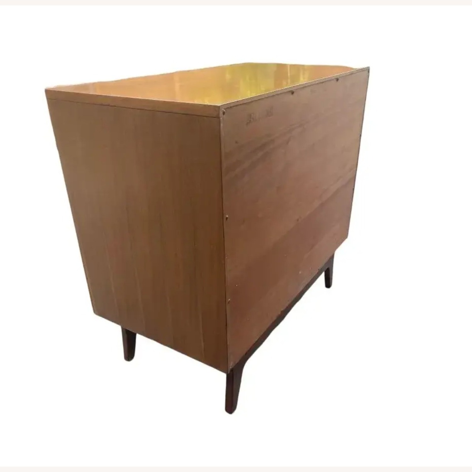 1950s Mid Century Rway Walnut and Brass Dresser - image-4