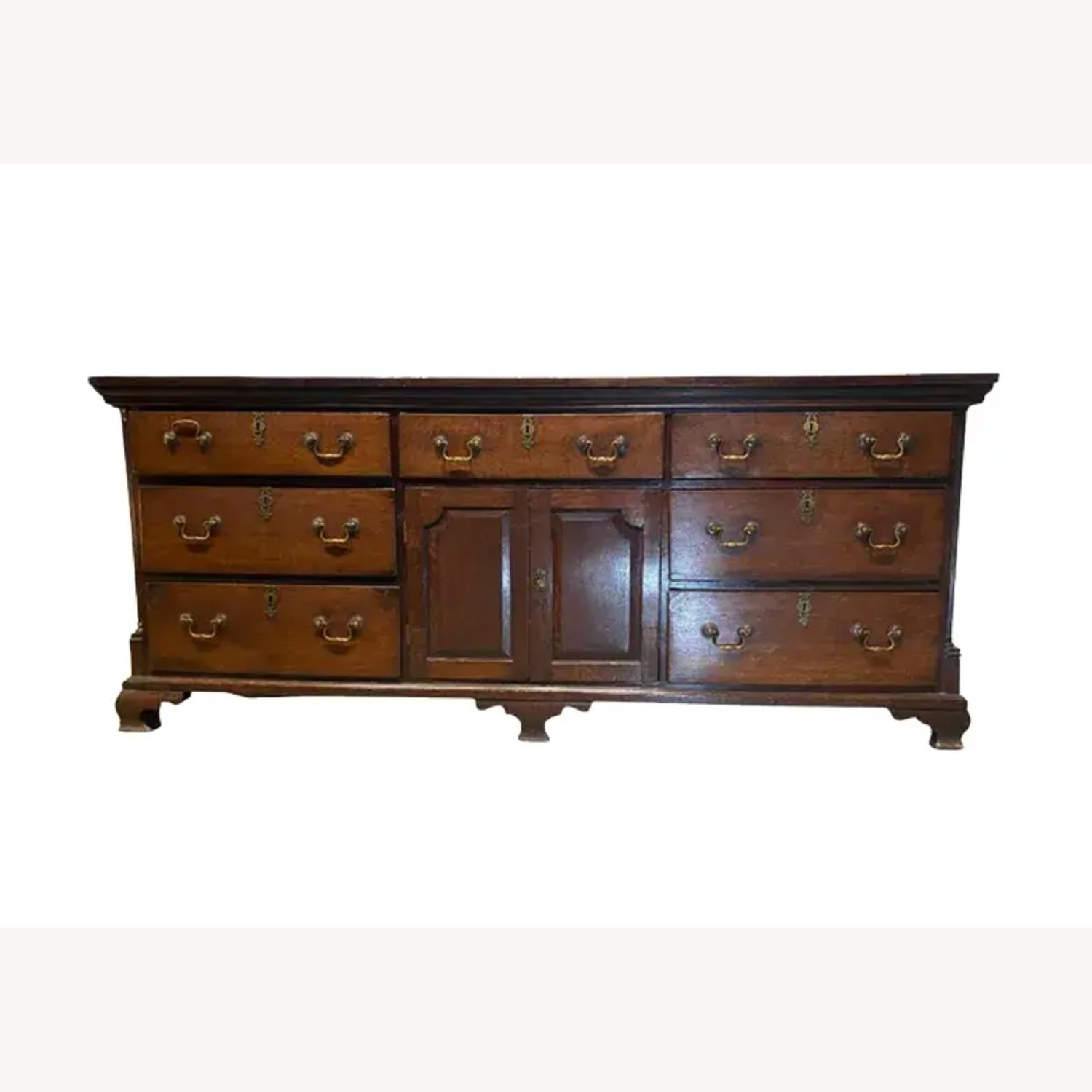 English 18th Century Oak Georgian Sideboard - image-1
