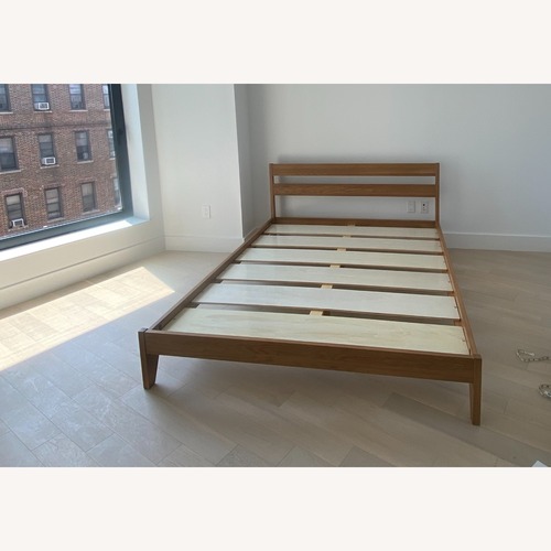 Used Tuft & Needle Solid Oak Wood Queen Bedframe for sale on AptDeco