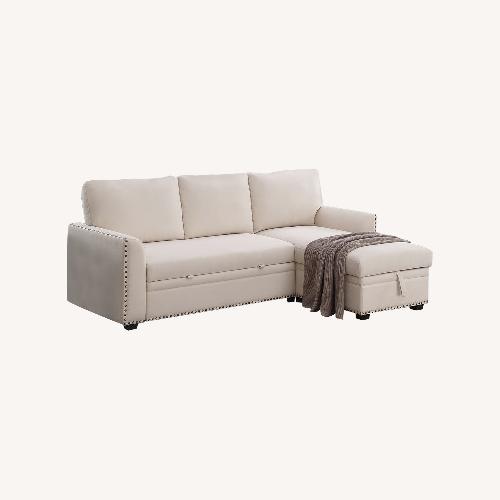 Used  Reversible L-Shape Sleeper Sectional Sofa for sale on AptDeco