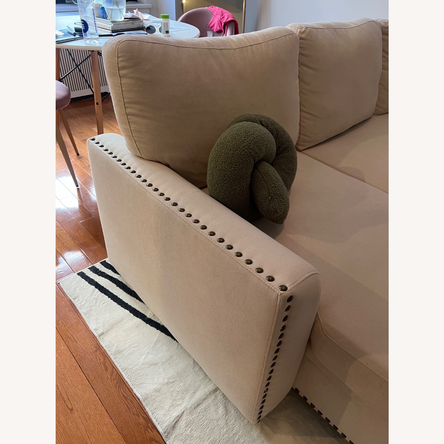  Reversible L-Shape Sleeper Sectional Sofa - image-5