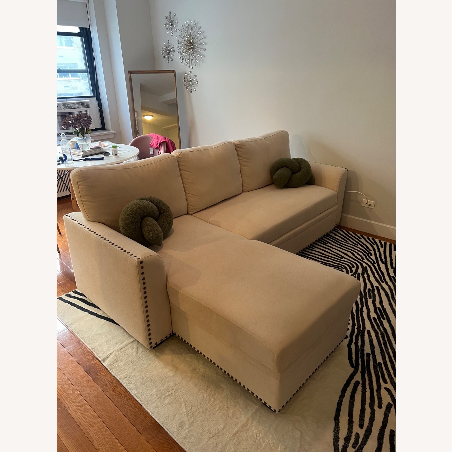  Reversible L-Shape Sleeper Sectional Sofa - image-2