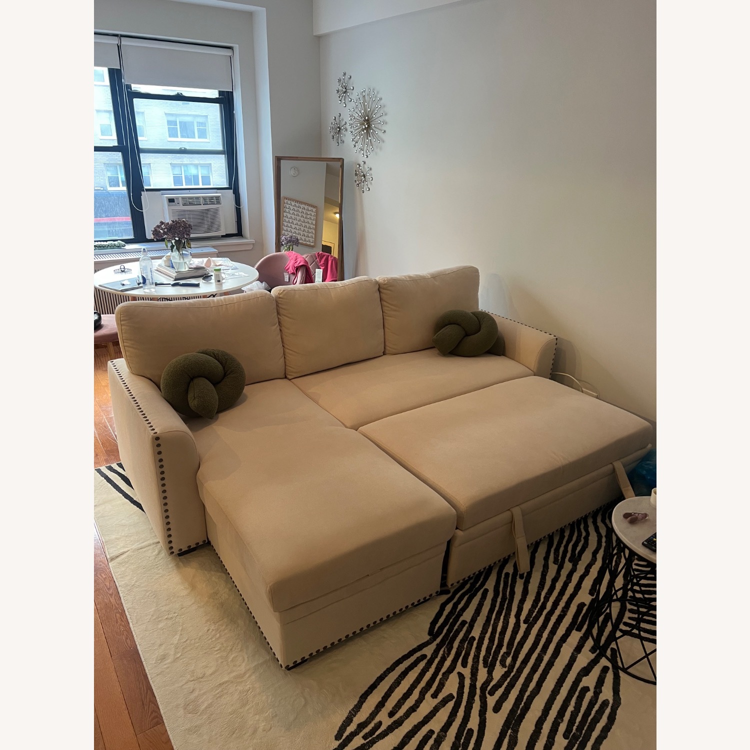  Reversible L-Shape Sleeper Sectional Sofa - image-3