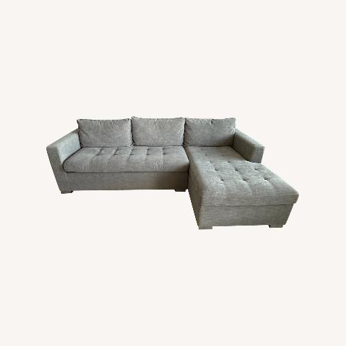 Used Article Soma Dawn Gray Right Sofa Bed for sale on AptDeco