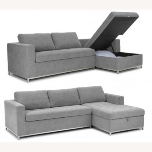 Used Article Soma Dawn Gray Right Sofa Bed for sale on AptDeco