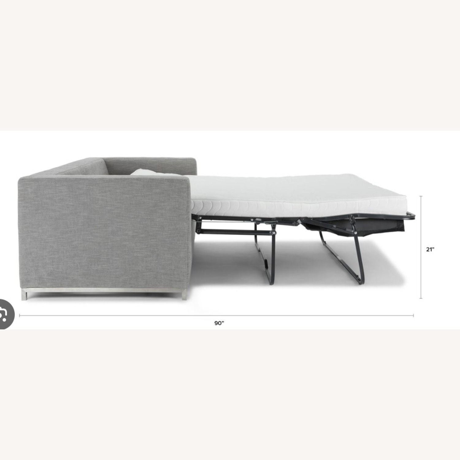 Article Soma Dawn Gray Right Sofa Bed - image-2