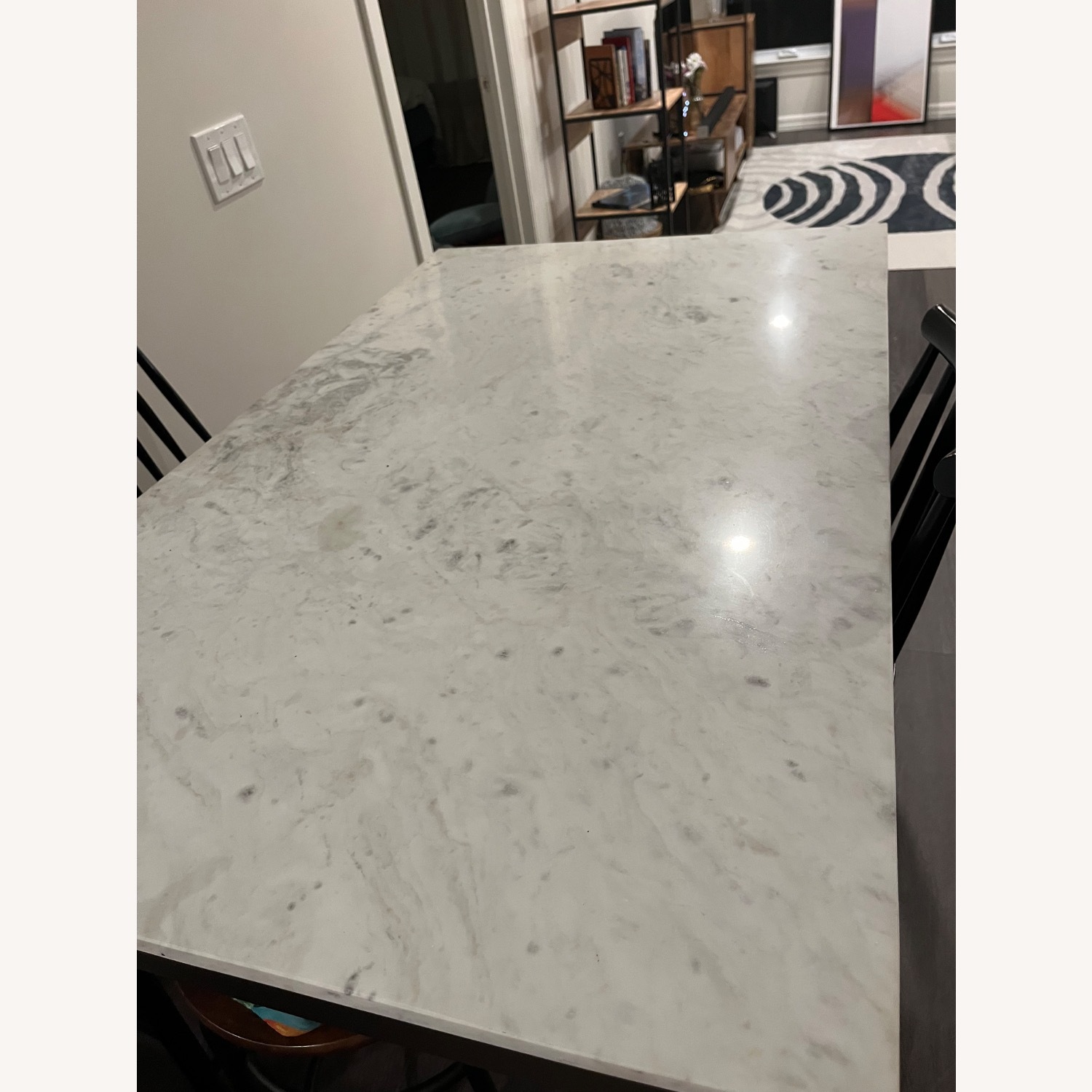 West Elm Marble Counter Height - image-2