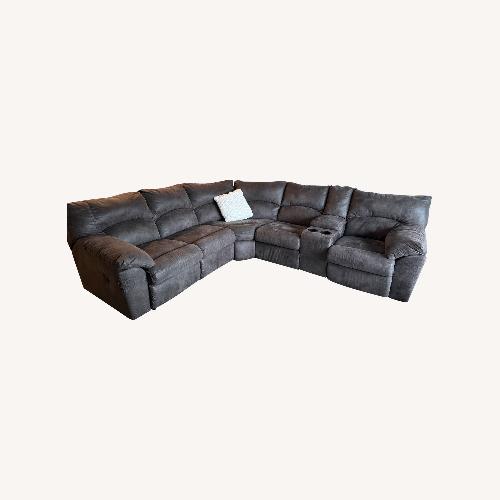 Used Double Reclining Sectional Sofa  for sale on AptDeco