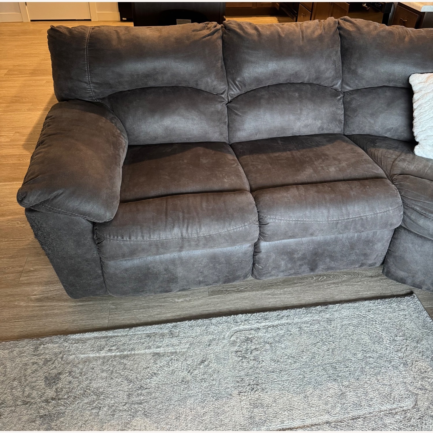 Double Reclining Sectional Sofa - image-2