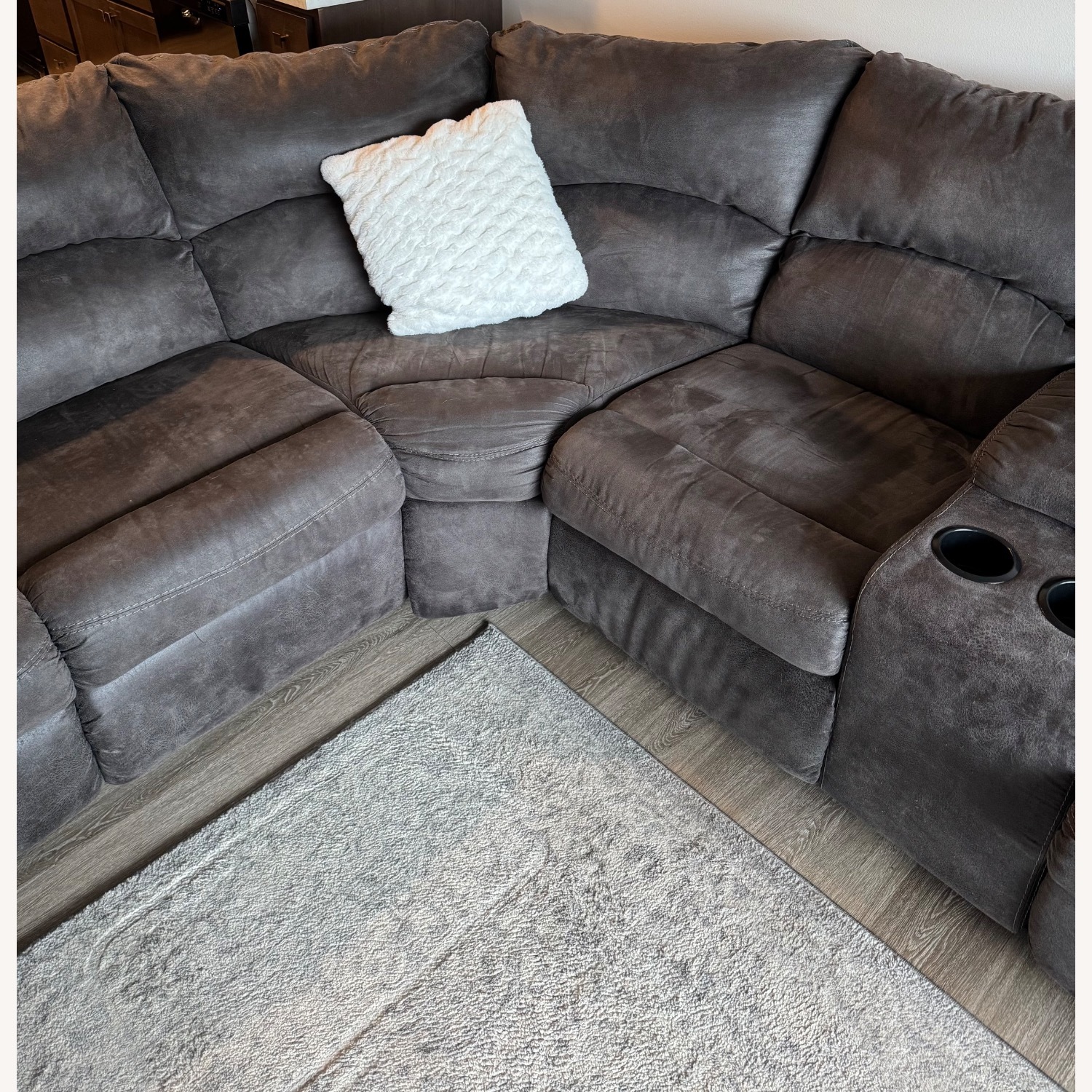 Double Reclining Sectional Sofa - image-3