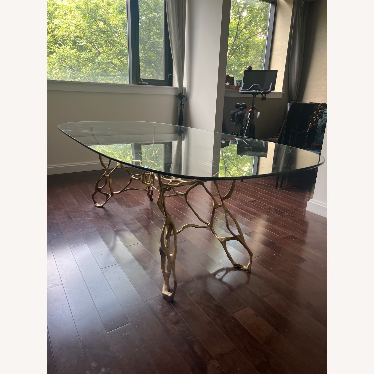 Organic Modernism Bronze Dining Table - image-1