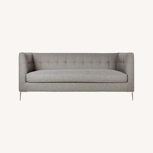 Used CB2 Holden Grey Tufted Sofa for sale on AptDeco