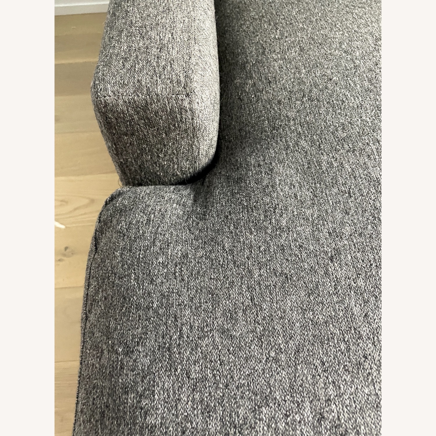 Room & Board Gray 91" Linger Sofa W Chaise - image-9