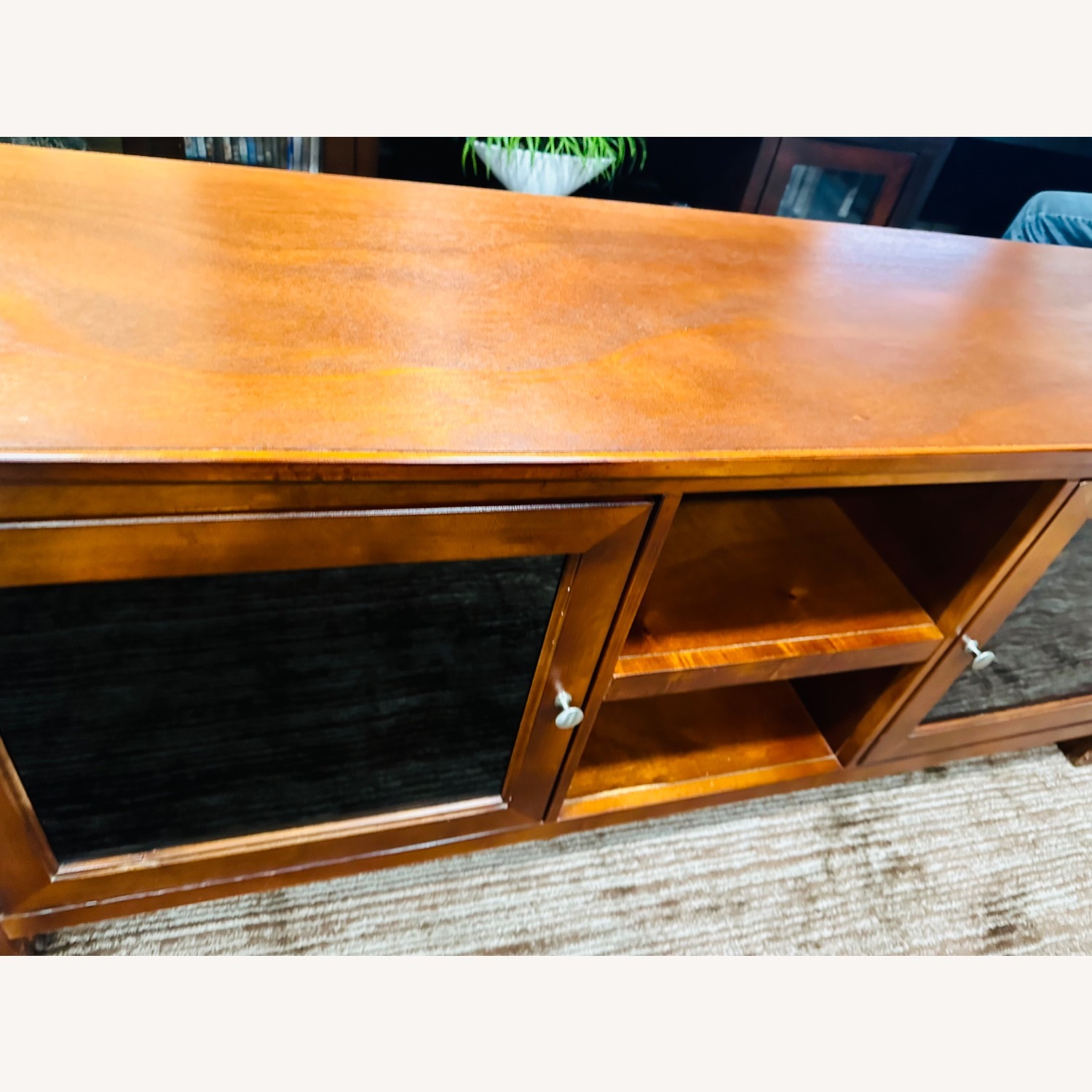 Solid Oak Wood TV Unit  - image-3