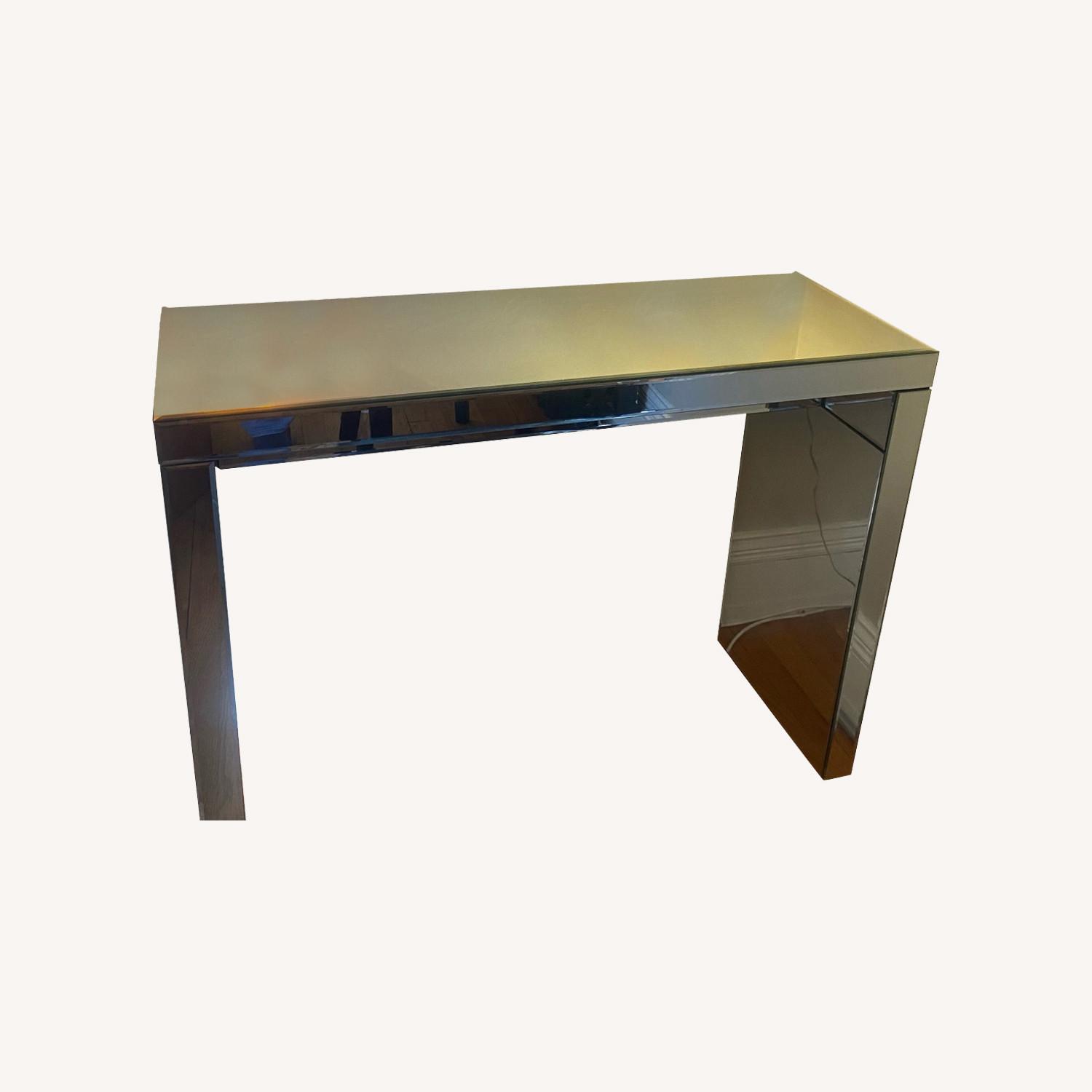 Houzz Mirrored Console Table - image-0